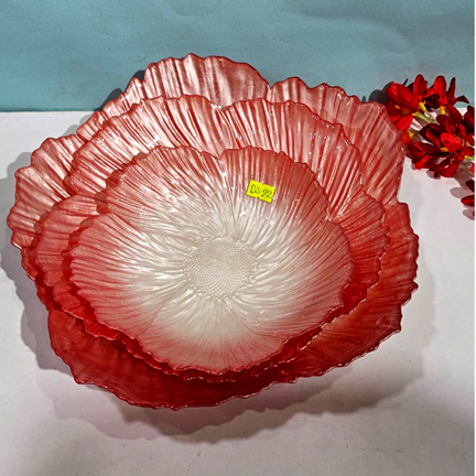 3 PCs Purple Colour Bowl Set
